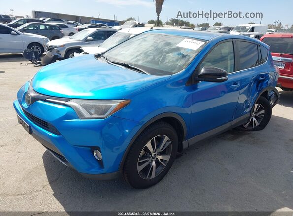 JTMWFREVXHJ718260 2017 TOYOTA RAV4 Blue Vista tres cuartos delantera izquierda