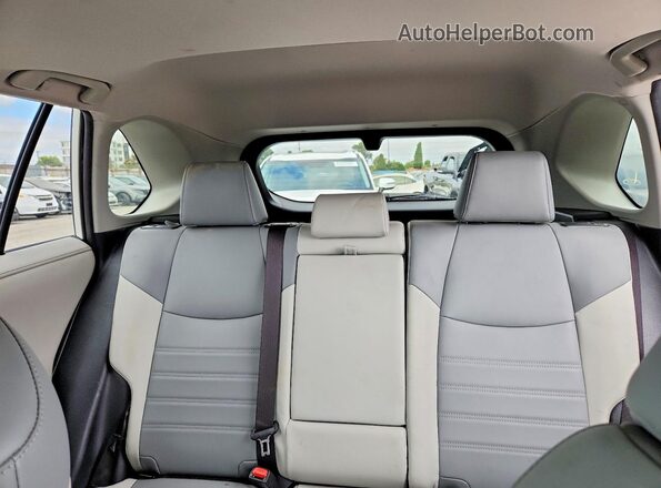 JTMY1RFV8KD500247 2019 TOYOTA RAV4 Белый Вид задних сидений
