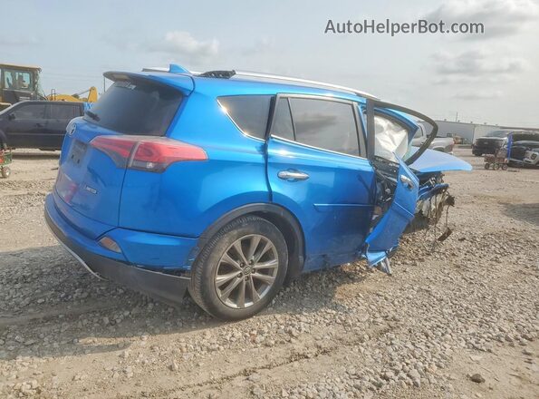 JTMYFREV5JJ154712 2018 TOYOTA RAV4 Синий Задняя правая четверть