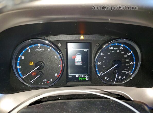JTMYFREV6HD095128 2017 TOYOTA RAV4 Gray Instrument cluster view