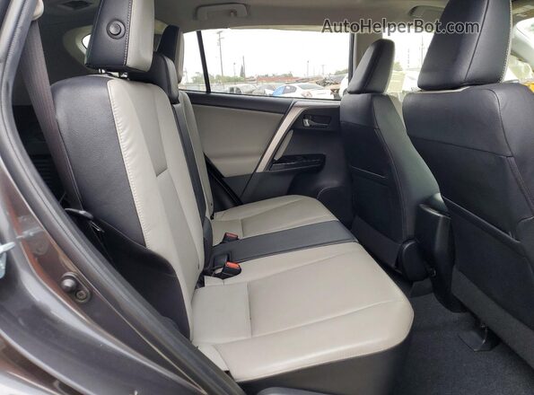 JTMYFREV8GJ062051 2016 TOYOTA RAV4 Gray Rear interior view