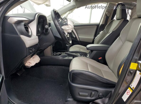 JTMYFREV8GJ062051 2016 TOYOTA RAV4 Gray Front interior view