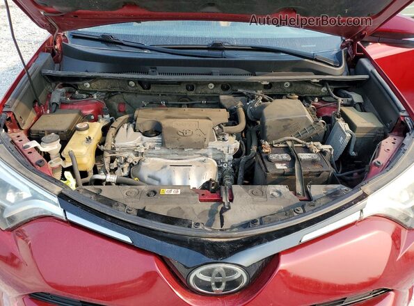 JTMYFREVXJD128587 2018 TOYOTA RAV4 Burgundy Vista del compartimento del motor