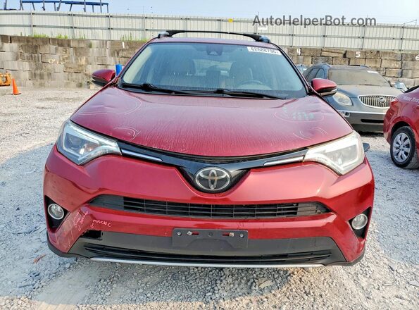 JTMYFREVXJD128587 2018 TOYOTA RAV4 Burgundy Vista frontal