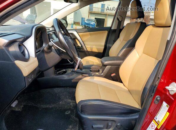 JTMYFREVXJD128587 2018 TOYOTA RAV4 Burgundy Vista interior delantera