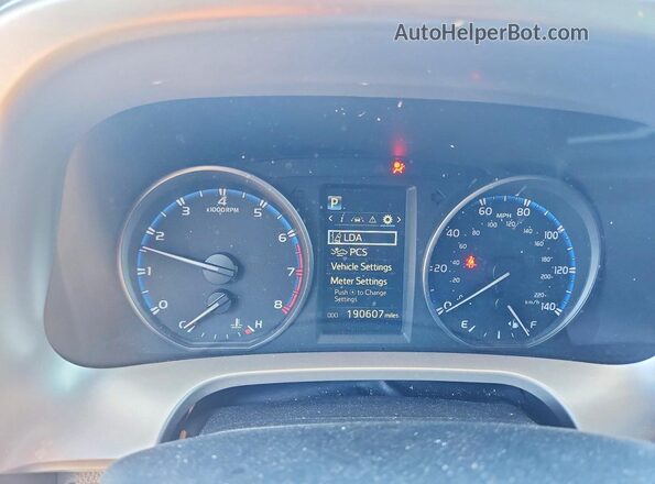 JTMZFREV0HJ130283 2017 TOYOTA RAV4 Blue Вид щитка приладів