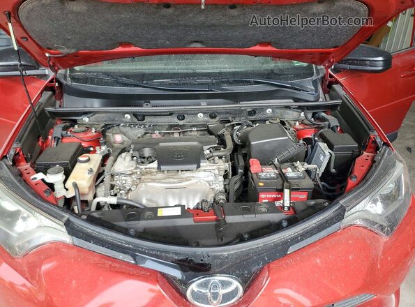 JTMZFREV8GJ079940 2016 TOYOTA RAV4 Red ძრავის განყოფილების ხედი