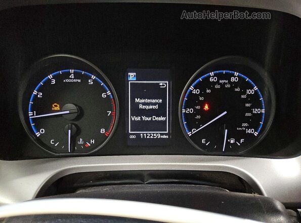 JTMZFREVXJJ151471 2018 TOYOTA RAV4 Blue Instrument cluster view