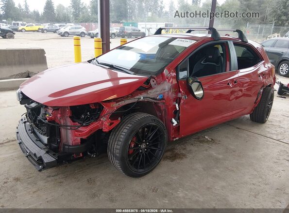 JTNABAAE1SA017249 2025 TOYOTA GR COROLLA Red Передня ліва чверть