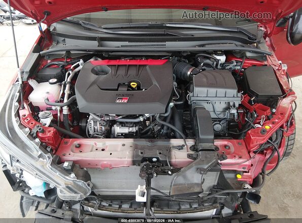 JTNABAAE1SA017249 2025 TOYOTA GR COROLLA Red Вид ззаду