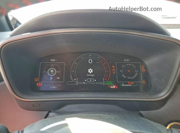 JTNABAAE7SA023105 2025 TOYOTA GR Red Instrument cluster view