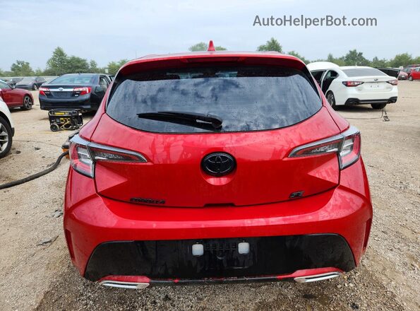 JTNB4MBE5M3118266 2021 TOYOTA COROLLA Red Widok z tyłu