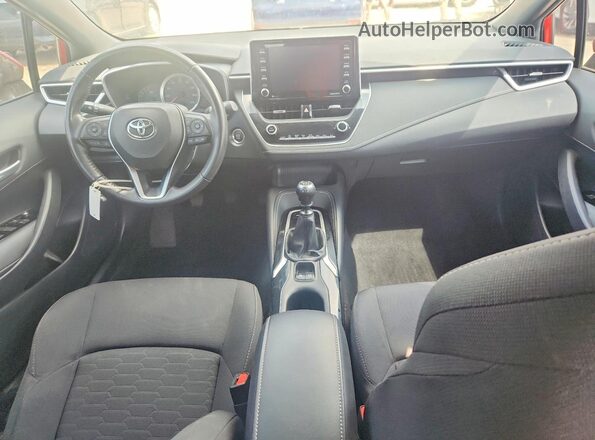JTNB4MBE5M3118266 2021 TOYOTA COROLLA Red Widok deski rozdzielczej