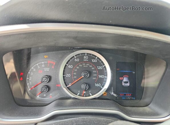 JTNB4MBE5M3120857 2021 TOYOTA COROLLA Silver Instrument cluster view