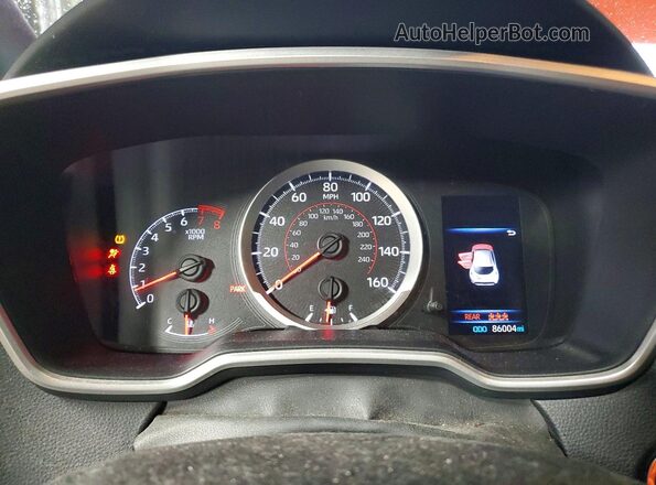 JTNB4RBE1L3098710 2020 TOYOTA COROLLA Orange ხელსაწყოთა პანელის ხედი