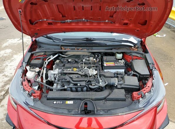 JTND4MBE0M3106969 2021 TOYOTA COROLLA Red Rear interior view