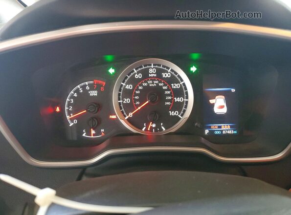 JTND4MBE0M3140040 2021 TOYOTA COROLLA Красный Вид щитка приборов