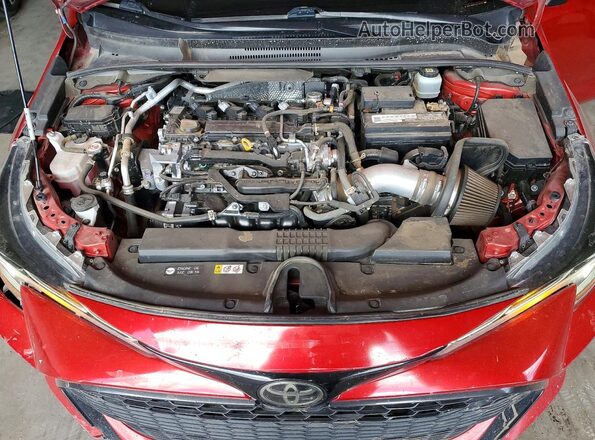JTND4MBE0M3140040 2021 TOYOTA COROLLA Красный Вид задней части салона
