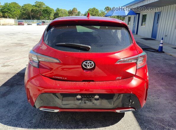 JTND4MBE0N3157227 2022 TOYOTA COROLLA Red Rear view
