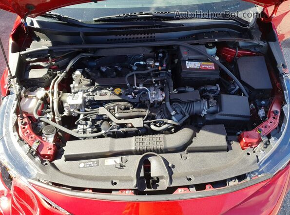 JTND4MBE0N3157227 2022 TOYOTA COROLLA Red Rear interior view