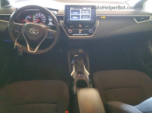 JTND4MBE2M3124261 2021 TOYOTA COROLLA White Առջևի վահանակի տեսք