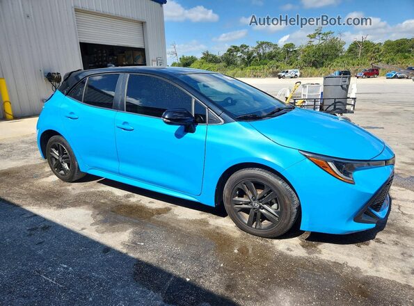 JTND4MBE3M3134202 2021 TOYOTA COROLLA Blue Front right