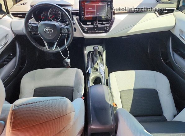 JTND4MBE3M3134202 2021 TOYOTA COROLLA Blue Dashboard view