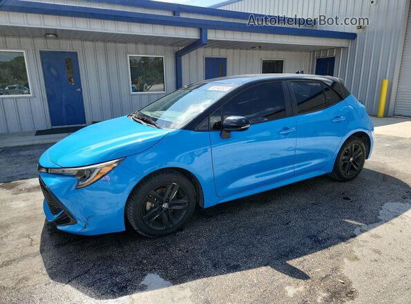 JTND4MBE3M3134202 2021 TOYOTA COROLLA Blue 