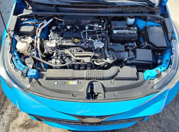 JTND4MBE3M3134202 2021 TOYOTA COROLLA Blue Rear interior view