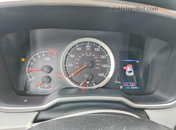JTND4MBE4M3117375 2021 TOYOTA COROLLA Gray Vista del cuadro de instrumentos
