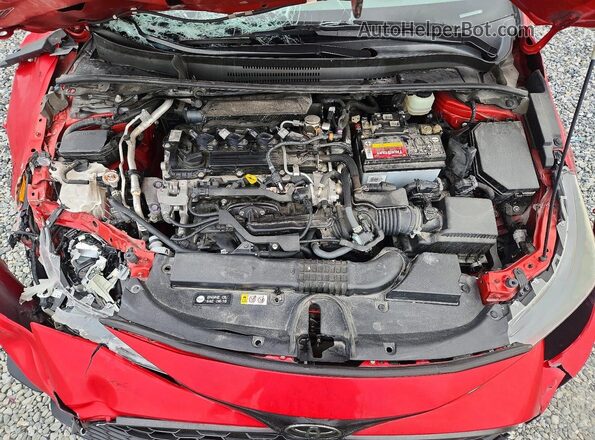 JTND4MBE6M3108659 2021 TOYOTA COROLLA Red Widok komory silnika