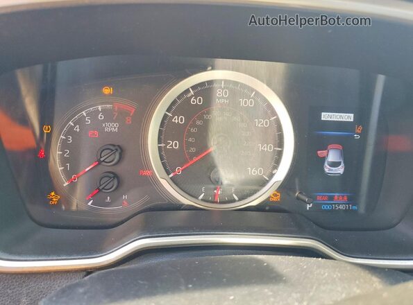 JTND4MBE7N3159458 2022 TOYOTA COROLLA White Սարքավորումների վահանակի տեսք