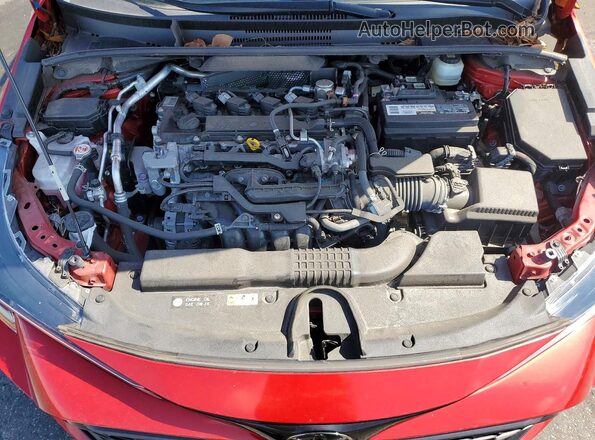 JTND4MBEXM3121057 2021 TOYOTA COROLLA Red Widok wnętrza z tyłu