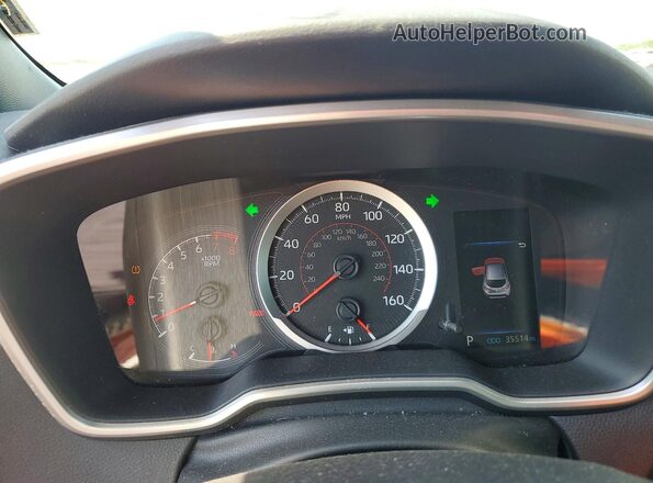 JTND4MBEXM3121057 2021 TOYOTA COROLLA Red Widok zestawu wskaźników