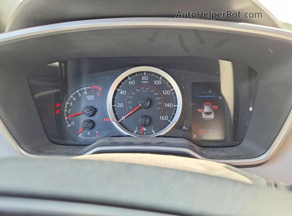 JTND4MBEXM3139252 2021 TOYOTA COROLLA White Instrument cluster view