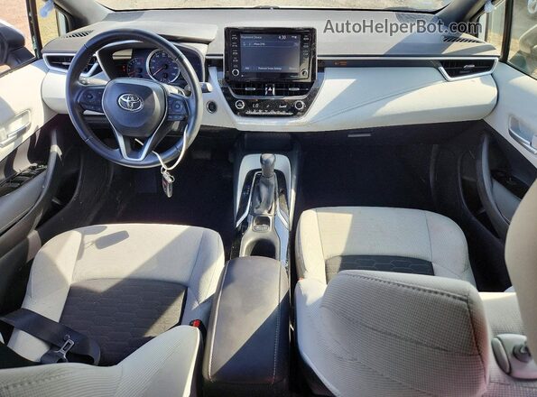 JTND4MBEXM3139252 2021 TOYOTA COROLLA White Dashboard view