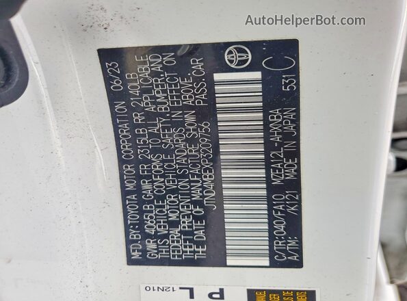 JTND4MBEXP3209756 2023 TOYOTA COROLLA Белый Вид подкапотного пространства