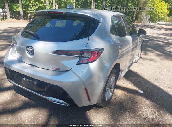 JTNK4RBE0K3039193 2019 TOYOTA COROLLA Серебряный Задняя правая четверть