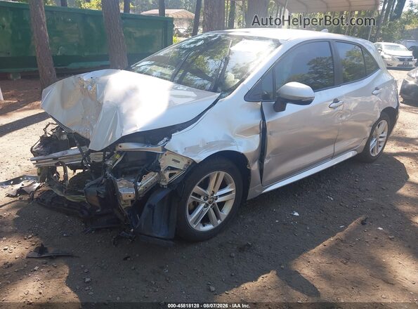 JTNK4RBE0K3039193 2019 TOYOTA COROLLA Серебряный Передняя левая четверть