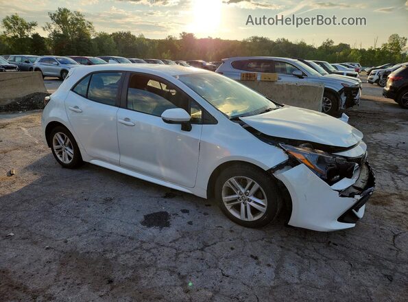 JTNK4RBE1K3046802 2019 TOYOTA COROLLA Белый Передняя правая четверть