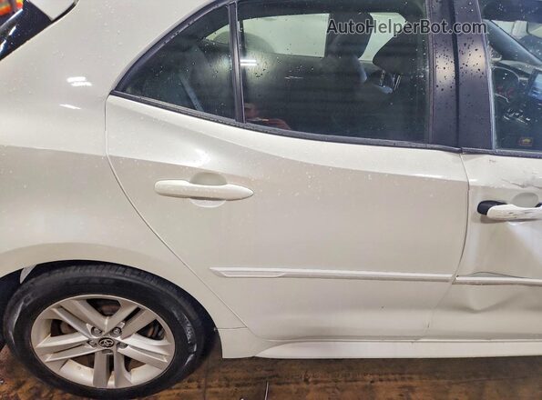 JTNK4RBE2K3029362 2019 TOYOTA COROLLA White Հետևի նստատեղերի տեսք