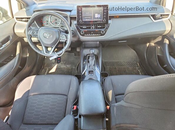 JTNK4RBE2K3057906 2019 TOYOTA COROLLA Silver Vista del salpicadero