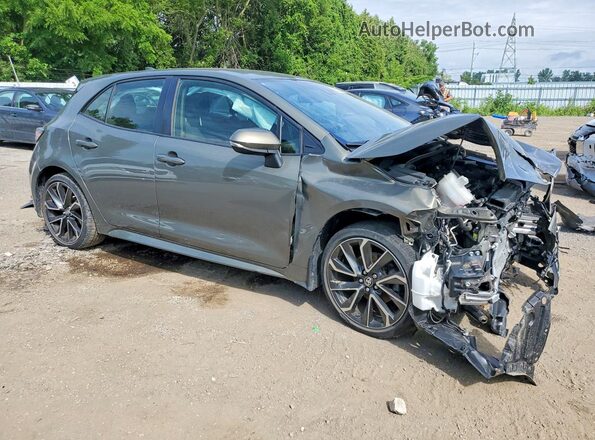 JTNK4RBE3K3037910 2019 TOYOTA COROLLA Gray Передня права чверть