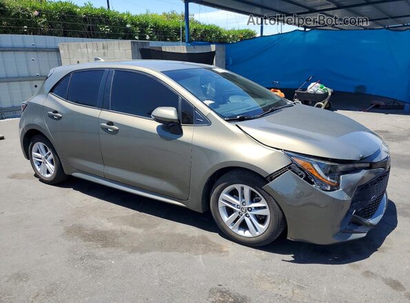 JTNK4RBE3K3061480 2019 TOYOTA COROLLA Green Front right