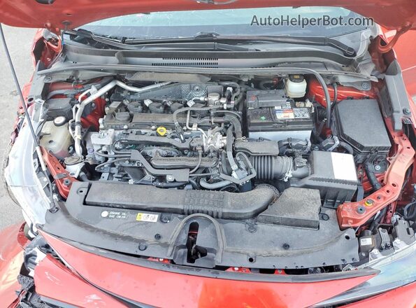 JTNK4RBE4K3044199 2019 TOYOTA COROLLA Orange უკანა სალონის ხედი