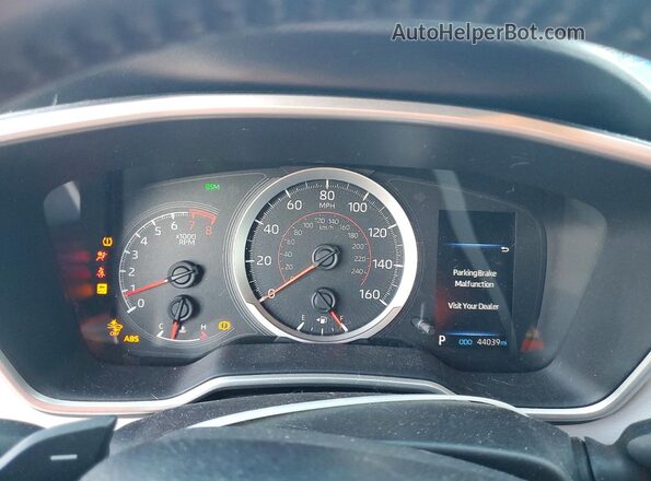 JTNK4RBE4K3044199 2019 TOYOTA COROLLA Orange ხელსაწყოთა პანელის ხედი