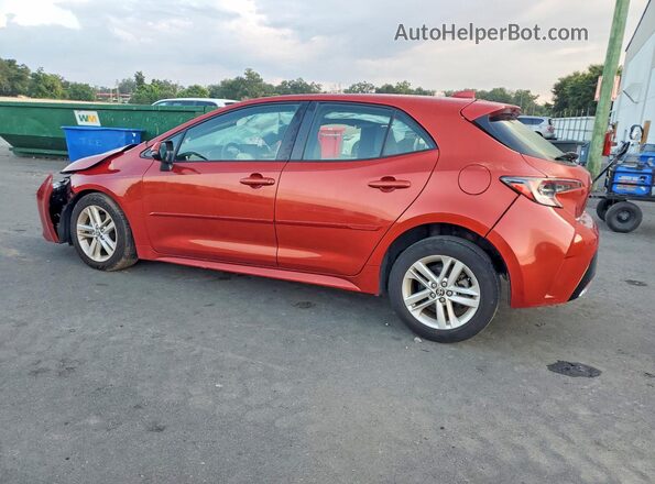 JTNK4RBE4K3044199 2019 TOYOTA COROLLA Orange უკანა მარცხენა