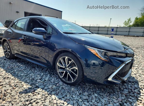 JTNK4RBE7K3068058 2019 TOYOTA COROLLA Blue Przód prawy