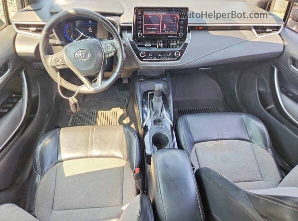 JTNK4RBE7K3068058 2019 TOYOTA COROLLA Blue Widok deski rozdzielczej