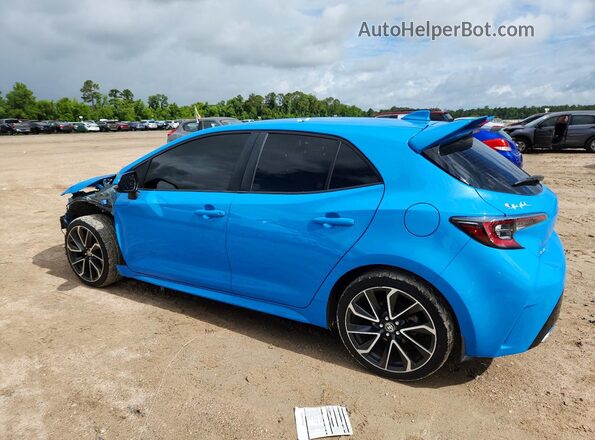 JTNK4RBE8K3006846 2019 TOYOTA COROLLA Синий Задняя левая четверть